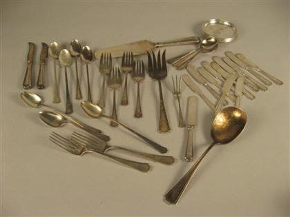 Appraisal: Durgin partial sterling silver flatware service Comprising of dinner forks