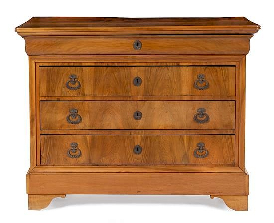 Appraisal: A Louis Philippe Walnut Commode Height x width x depth