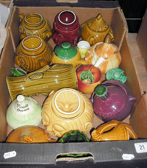 Appraisal: A Tray consisting of a quantity of Face Pots