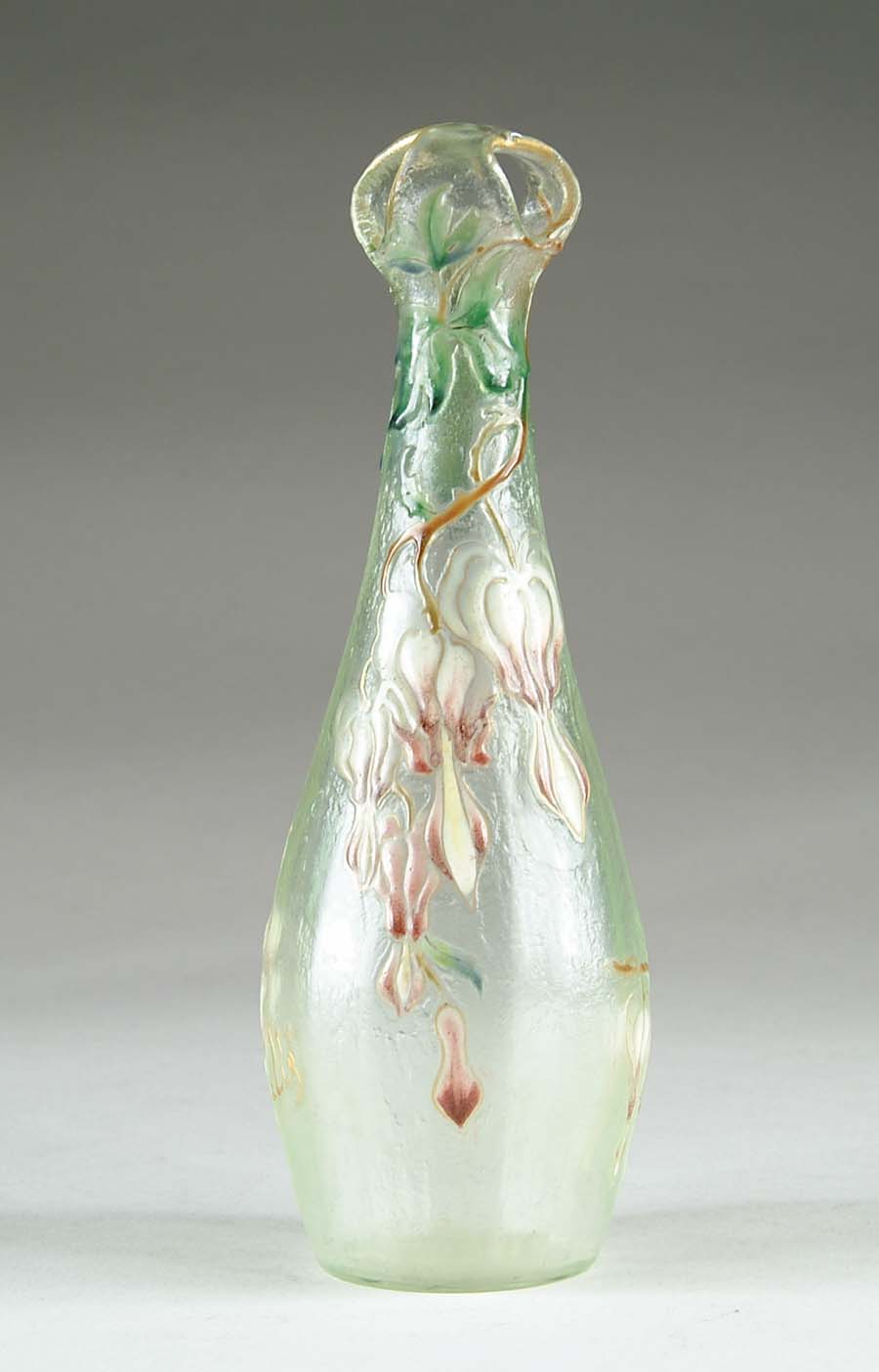 Appraisal: GALLE CAMEO AND ENAMELED VASE Exquisite early cameo and enameled