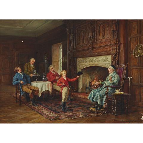 Appraisal: Margaret Dovaston - A PROUD MOMENT British Oil on canvas