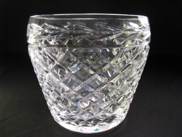 Appraisal: Waterford crystal bucket Glandore pattern with diamond cut sides and