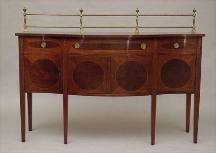 Appraisal: Federal-Style Mahogany Sideboard