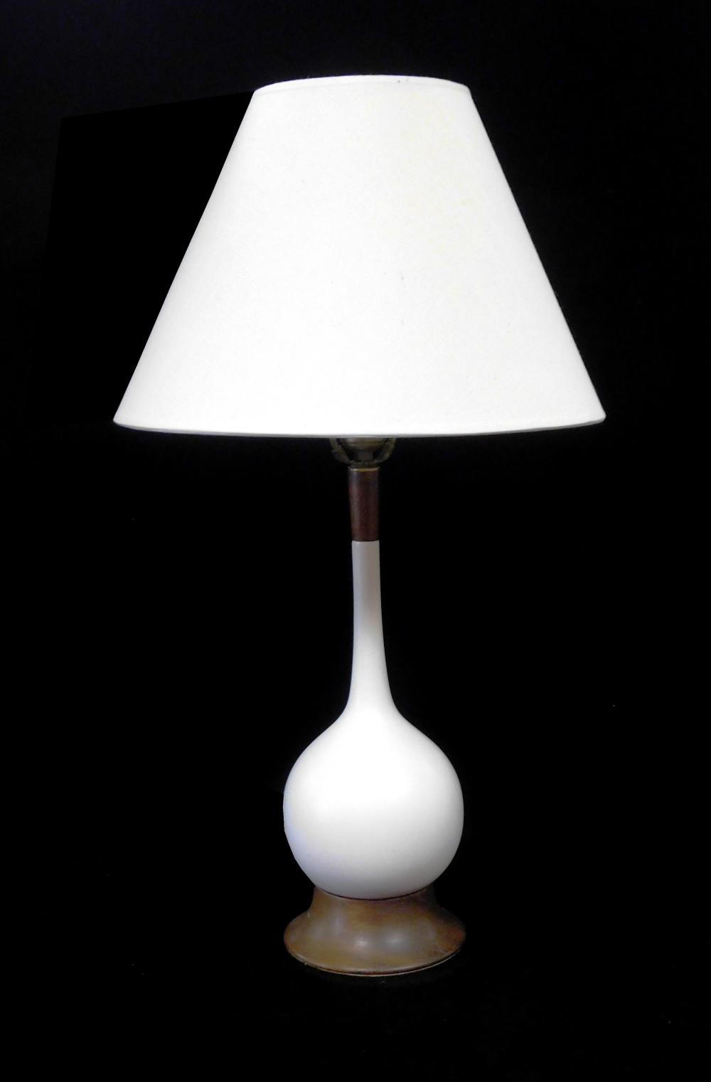 Appraisal: Yasha Heifetz mid-century modern table lamp ceramic vasiform standard in