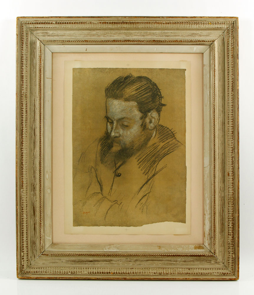 Appraisal: - Degas Portrait of Diego Martelli Trial Proof Edgar Degas