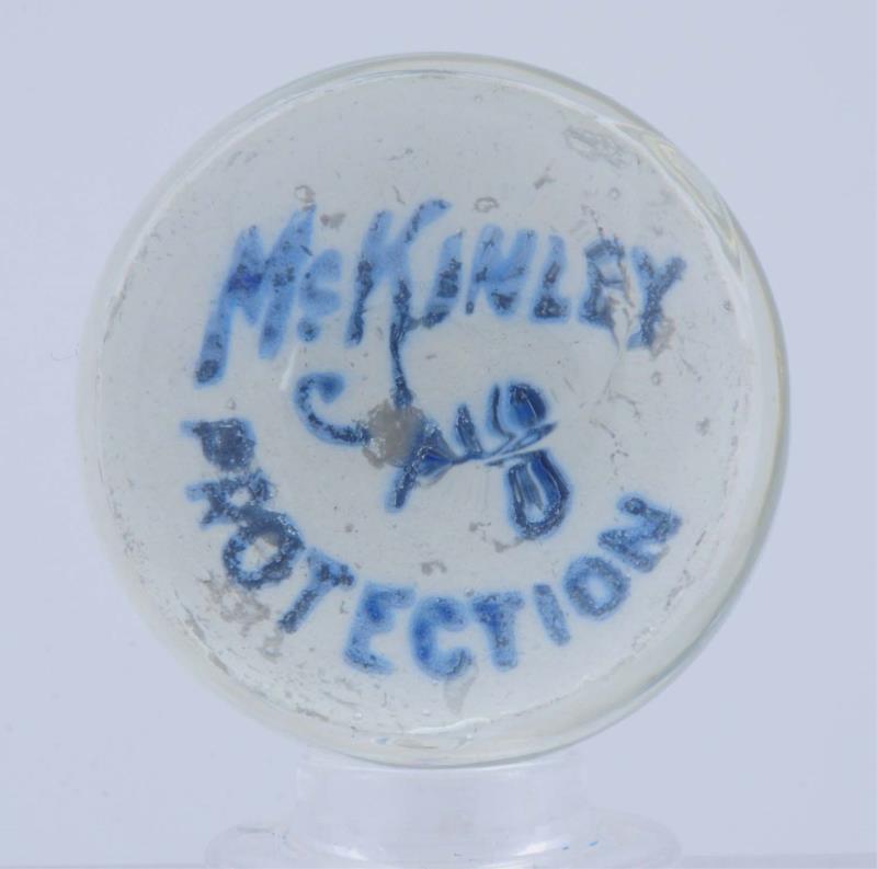 Appraisal: President McKinley Campaign Sulfide Marble - After extensive research this