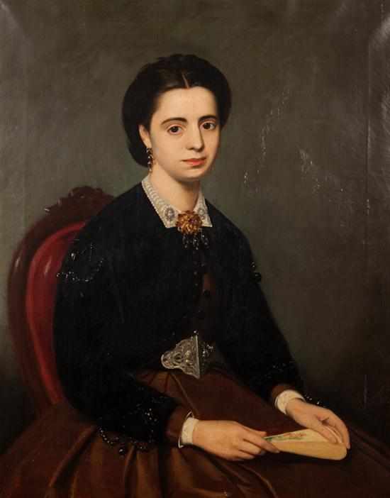 Appraisal: J Stewart th century Portrait of D Adelaide Braancamp Countess