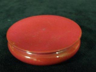 Appraisal: A Yung Cheng ruby back rouge pot and cover cm