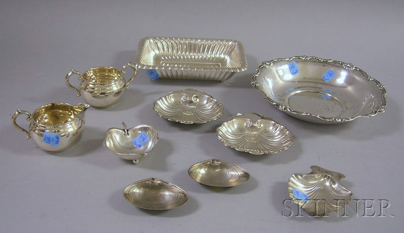 Appraisal: Ten Sterling Silver Serving and Table Items a two-piece Gorham