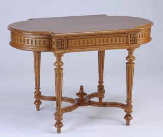 Appraisal: th c French walnut table Late th century Neoclassical style