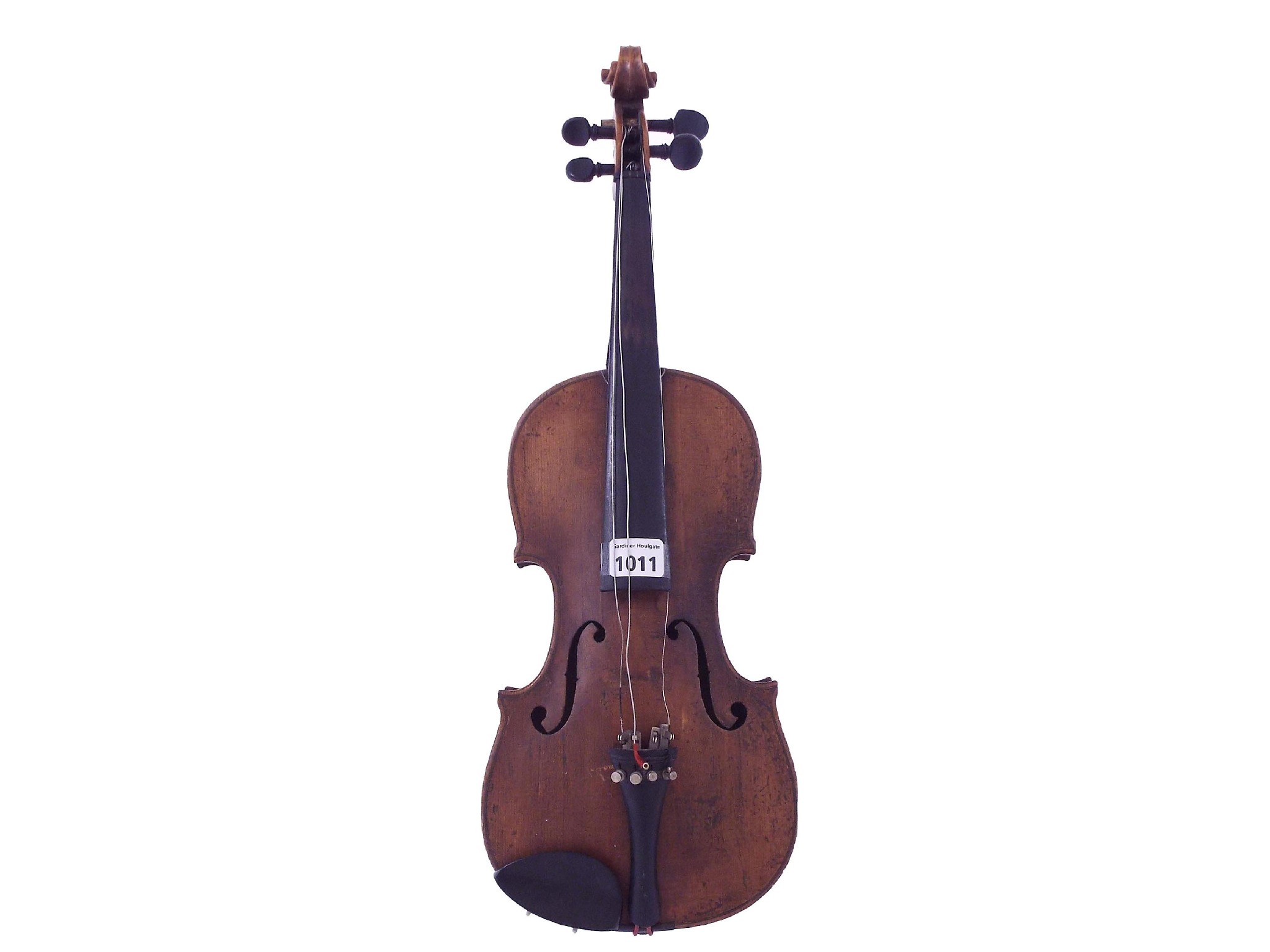 Appraisal: Late th century three-quarter size violin cm at fault