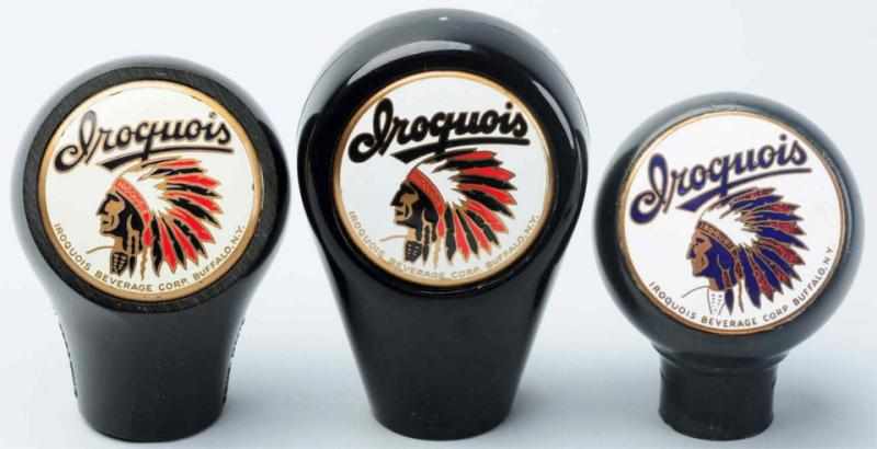 Appraisal: Lot of Iroquois Beer Tap Knobs Includes one in nice