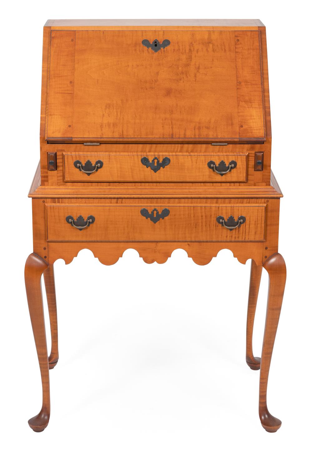 Appraisal: ELDRED WHEELER DIMINUTIVE DESK-ON-FRAME MASSACHUSETTS TH CENTURY HEIGHT WIDTH DEPTH