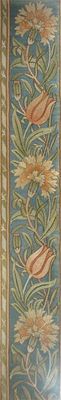 Appraisal: A silk embroidered panel in the manner of Morris Co