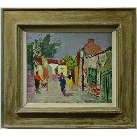 Appraisal: HENRI LEOPOLD MASSON CANADIAN - STREET IN PARIS OIL ON