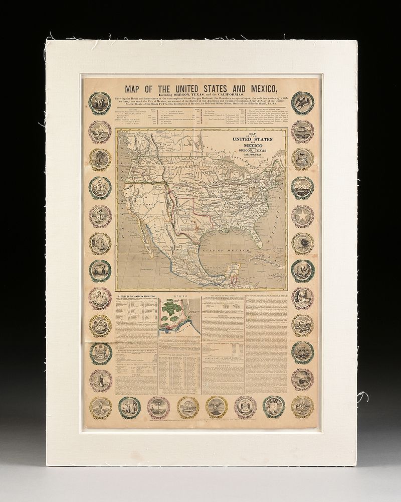 Appraisal: A REPUBLIC OF TEXAS MAP Map of the United States