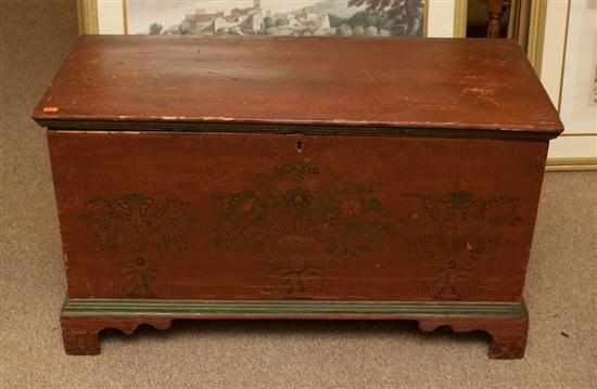 Appraisal: Federal painted wood blanket chest Estimate - Comments added Feet