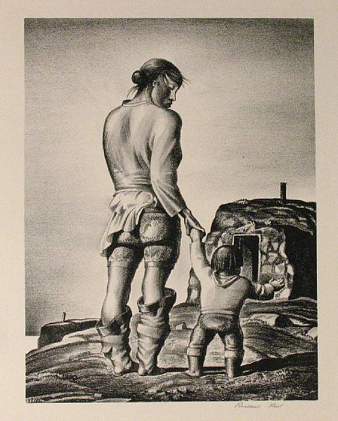 Appraisal: Rockwell Kent Dirty Debora January Lithograph signed dated titled and