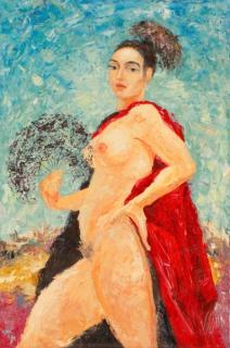 Appraisal: Aitouganov Vladimir Karmen Portrait of a Nude Aitouganov Vladimir Karmen