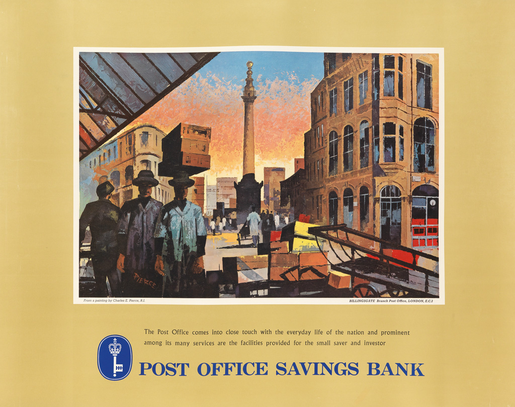 Appraisal: VARIOUS ARTISTS POST OFFICE SAVINGS BANK Group of posters Each