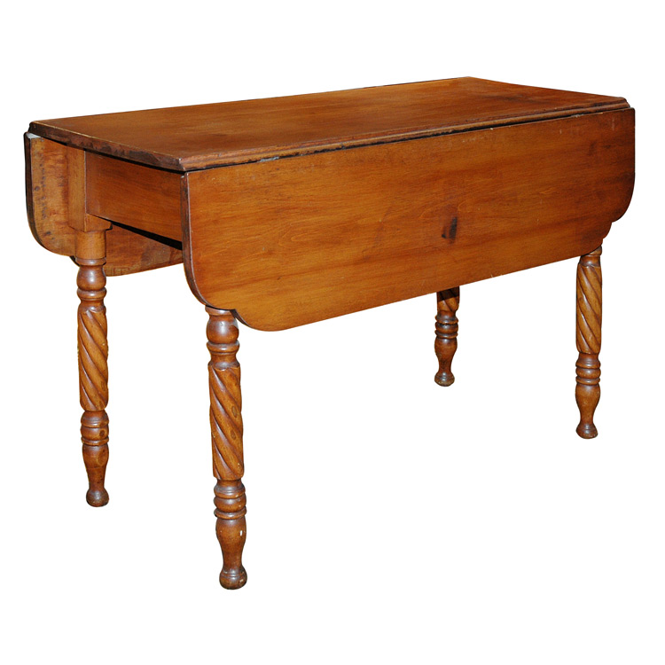 Appraisal: American Maple Drop-Leaf Table Height inches width extended inches depth