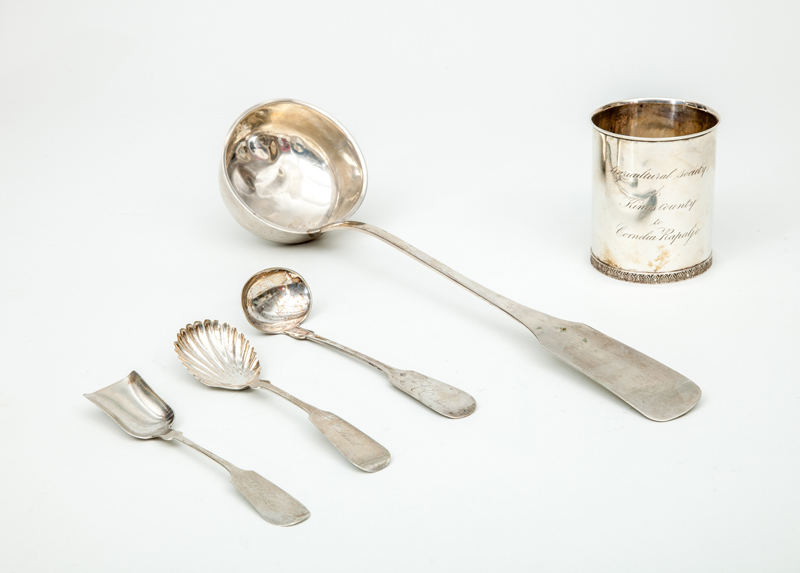 Appraisal: AMERICAN PRESENTATION SILVER CUP MARKED 'T RICHARDS' Inscribed 'Agricultural Society