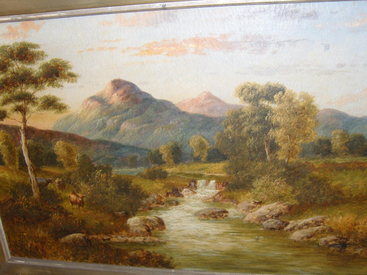 Appraisal: An early th century oil painting on canvas of a