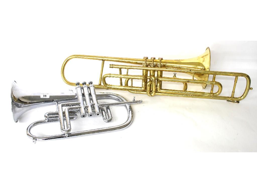 Appraisal: Dynasty flugelhorn by Donald E Getzen no G case together