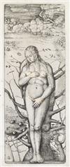 Appraisal: DANIEL HOPFER Adam and Eve Two etchings circa Both x