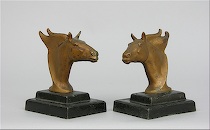 Appraisal: A Pair of Chariot Horses Frankart Bookends Circa 's A