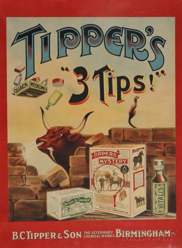 Appraisal: British School th th Century Tipper's Tips Advertising Poster for