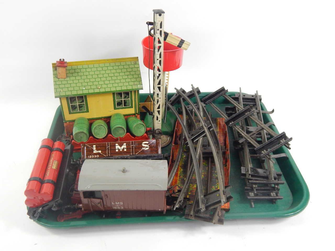 Appraisal: Various Hornby gauge tin plate model railway to include a