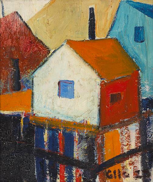 Appraisal: Selden Connor Gile American - 'House Pattern' signed and dated