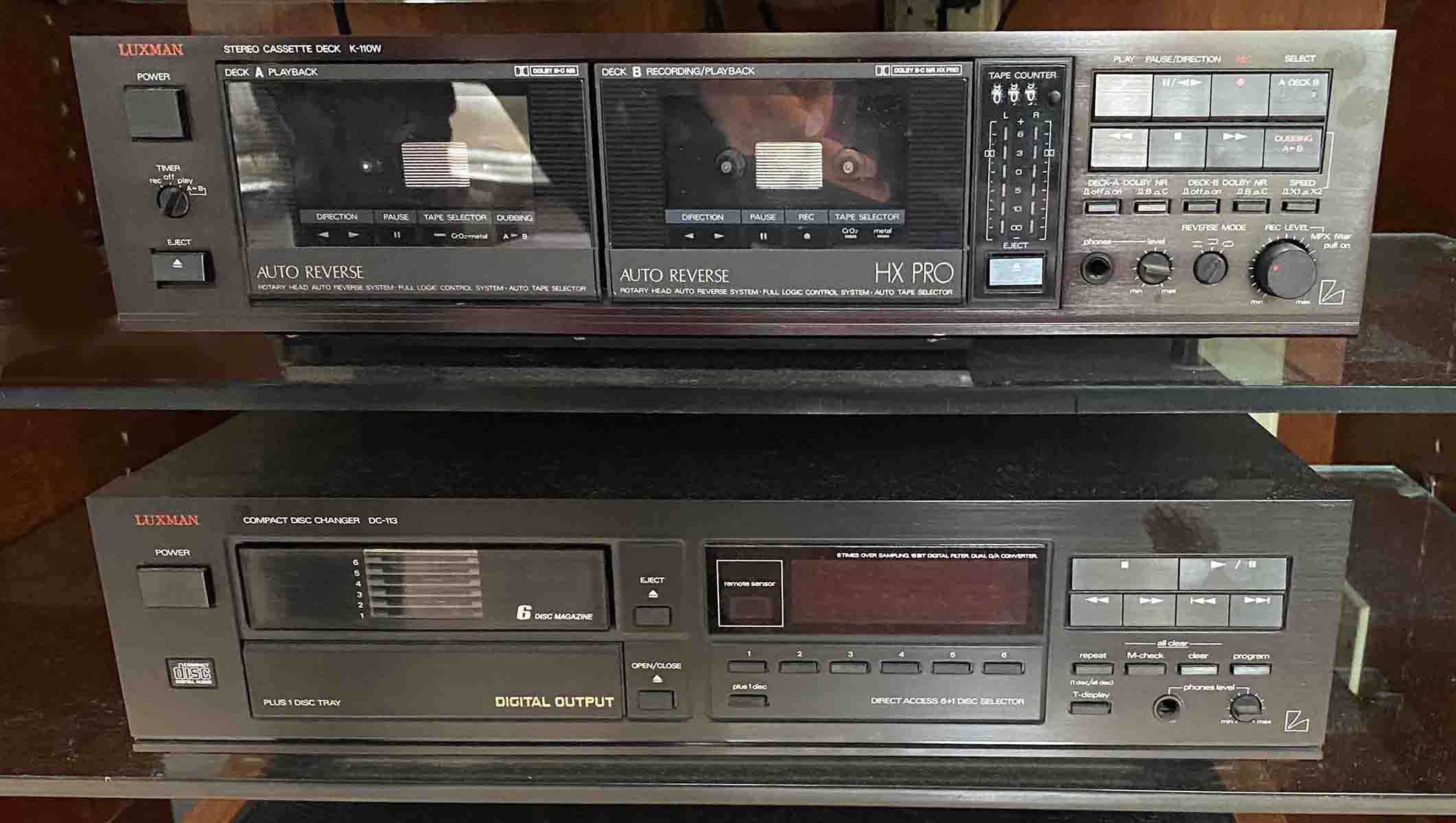 Appraisal: PC LUXMAN CASSETTE AND DISC PLAYER Including - Stereo casette