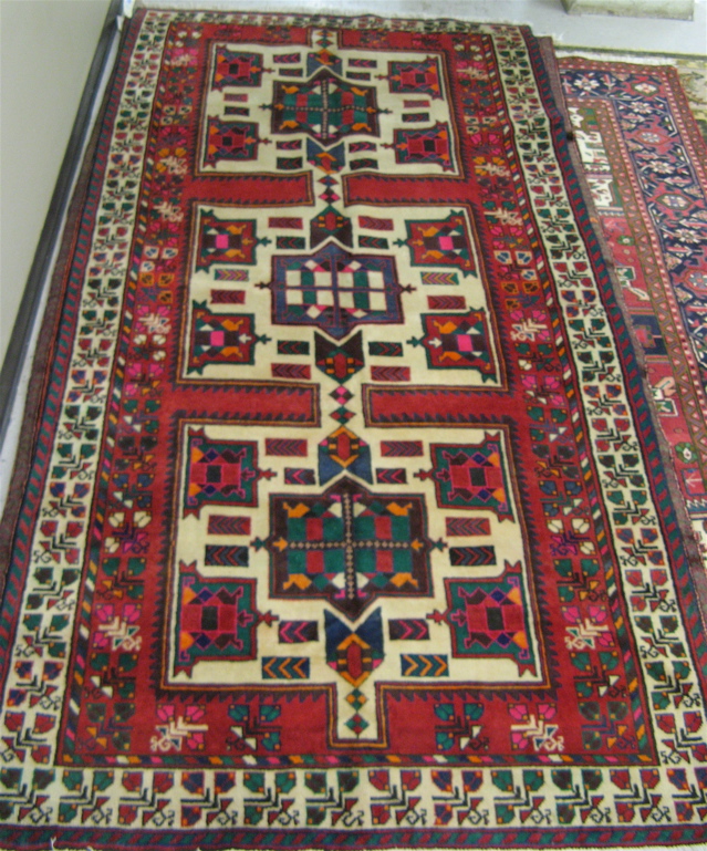 Appraisal: PERSIAN HAMADAN TRIBAL CARPET ' x '