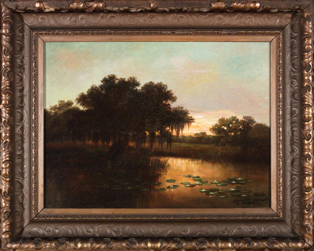 Appraisal: William Henry Buck Norwegian New Orleans - Louisiana Bayou with