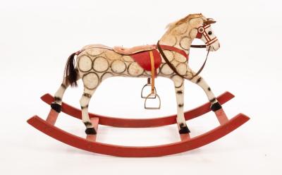 Appraisal: A Stred bow rocker rocking horse with original mane tail