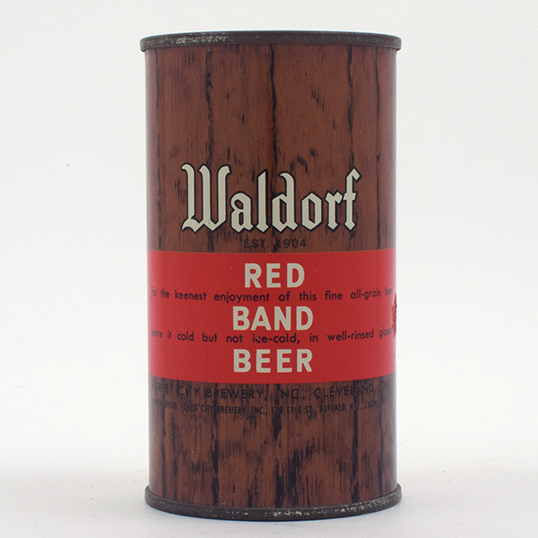 Appraisal: Waldorf Red Band Beer Flat Top FOR THE KEENEST -