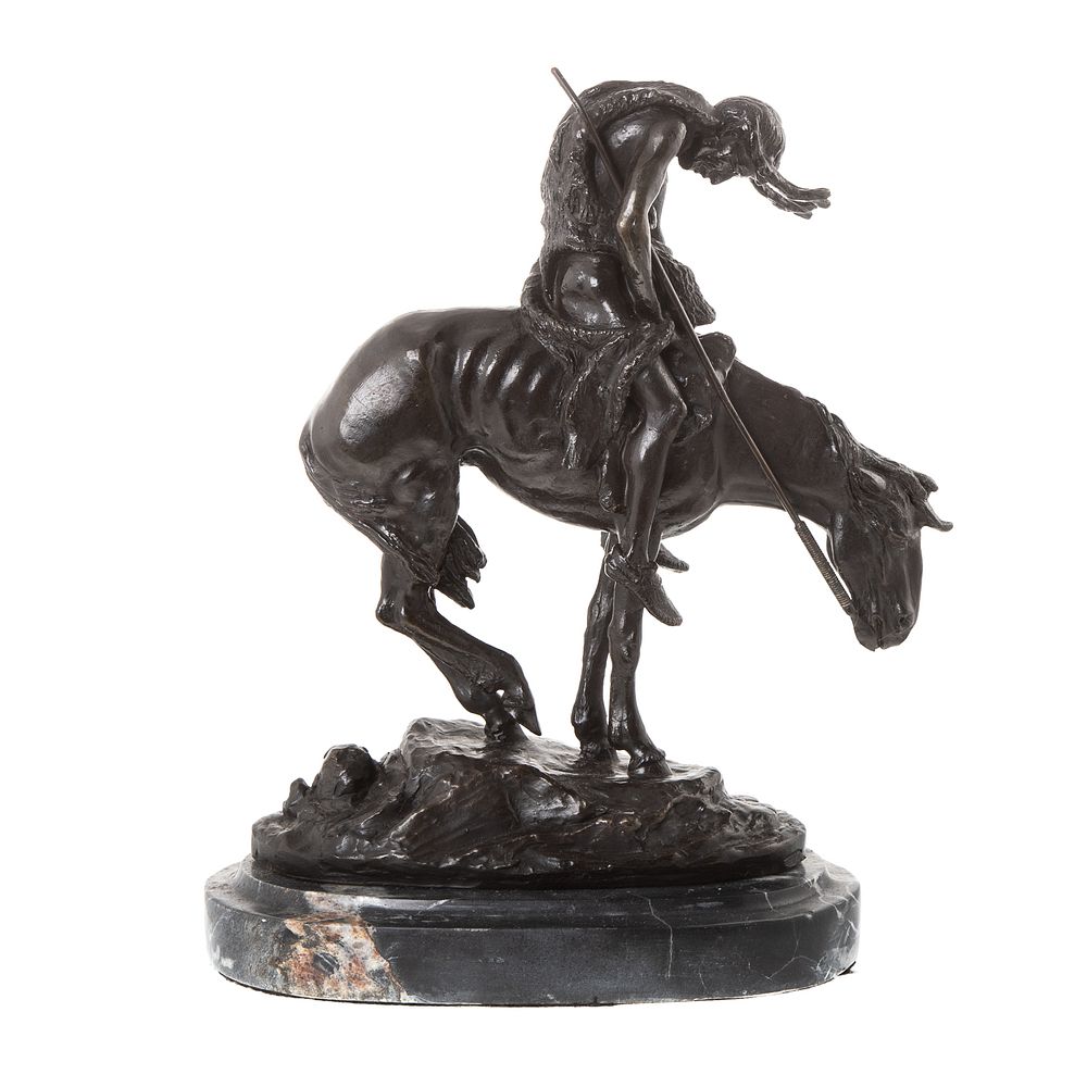 Appraisal: After James Earle Fraser End of Trail Bronze in H