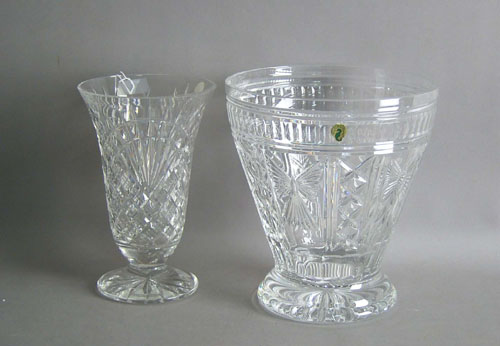 Appraisal: Waterford glass bowl h dia together with a vase h