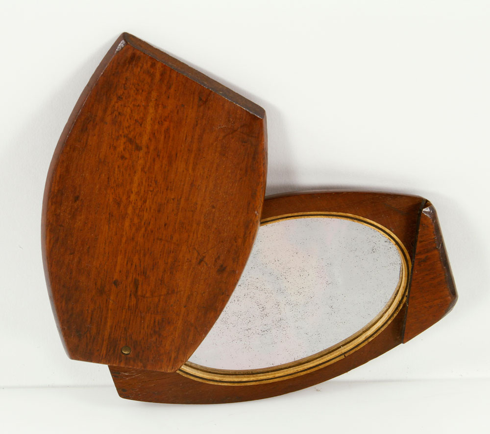 Appraisal: - th C Sailor's Shaving Mirror th century sailor's shaving