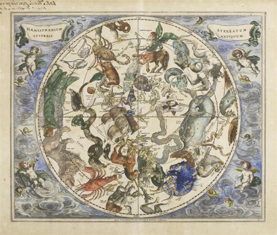 Appraisal: HEMISPHERE MAP -Andreas Cellarius - Haemisphaerium Stellatum Australe Antiquum Original