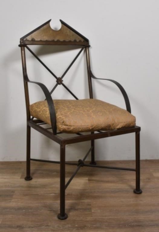 Appraisal: Diego Giacometti Swiss - Style arm chair Mid th Century