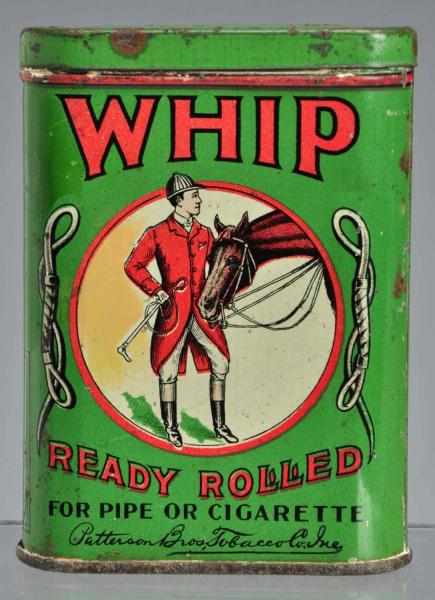 Appraisal: Whip Vertical Pocket Tobacco Tin Description Displays nicely A few