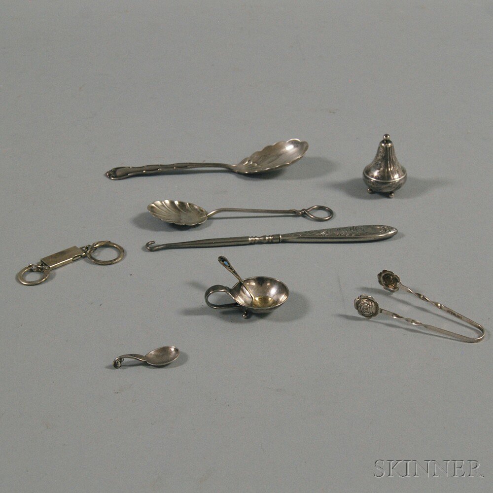 Appraisal: Small Group of Sterling Silver Items including a Georg Jensen