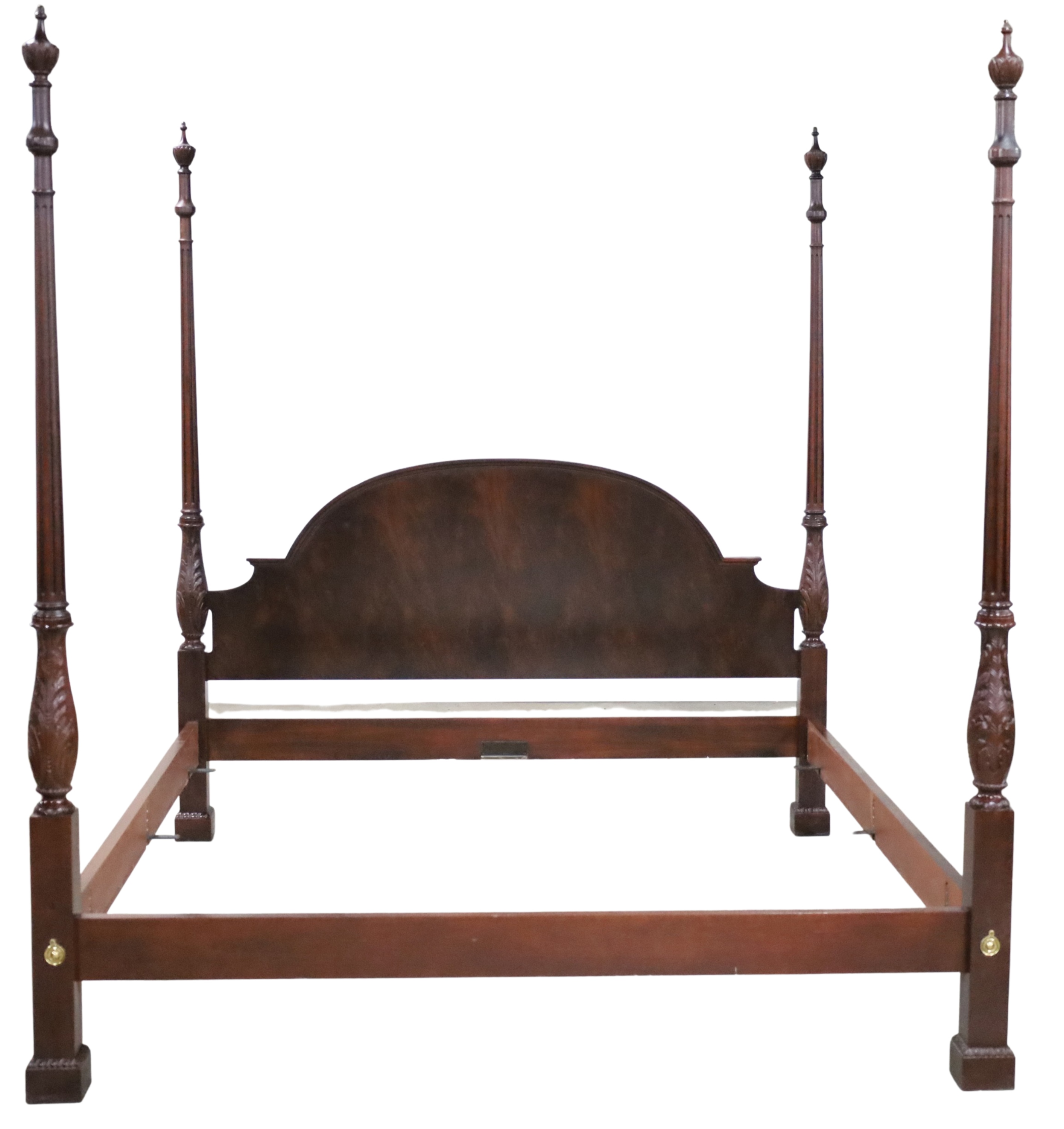 Appraisal: BAKER KING SIZE FOUR POSTER BED Georgian style mahogany four