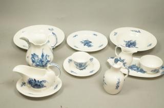 Appraisal: pc ROYAL COPENHAGEN Denmark China Blue White decorated fine china