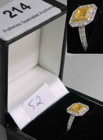 Appraisal: CT White Gold Diamond Ring size L retail price