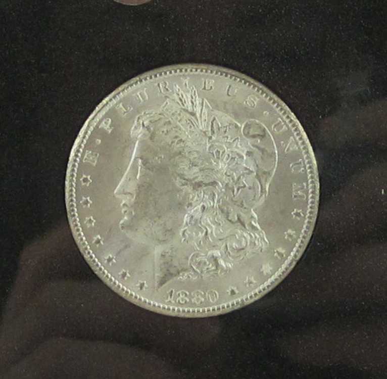 Appraisal: U S CARSON CITY SILVER MORGAN DOLLAR -CC cased