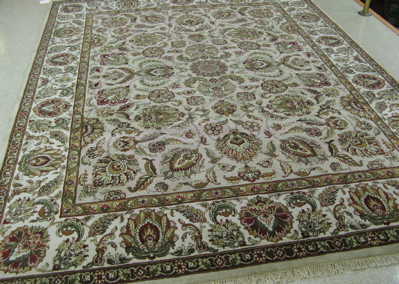 Appraisal: HAND KNOTTED ORIENTAL CARPET Indo-Persian overall floral arabesque decoration on